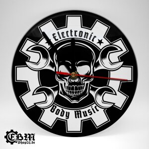 EBM Wanduhr - Old Skull EBM